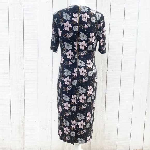 Floral midi dress Size Large - Picture 3 of 12